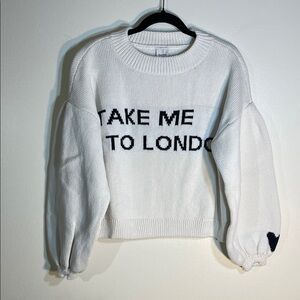 Maeve Cream Ribbed Knit Sweater